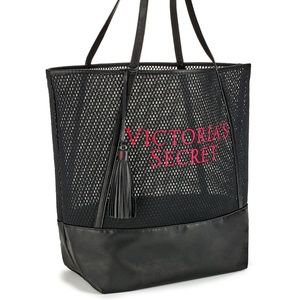VICTORIA'S SECRET Beach Shopping Mesh Tote Bag